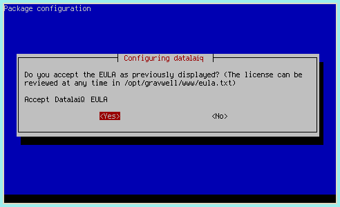 Accept the EULA