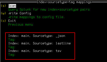 Splunk sourcetypes